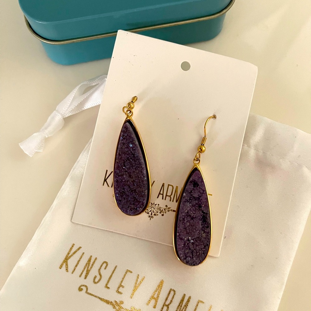 Kinsley Armelle Druzy Earrings- BNWOT